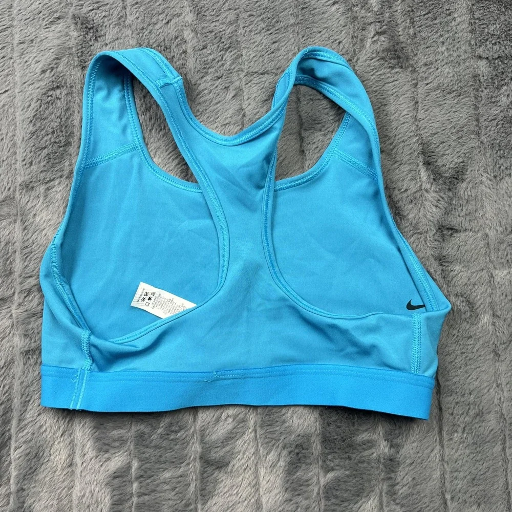 Nike Sports Bra Womens S Blue Racerback Compression Medium Support 717585-477445